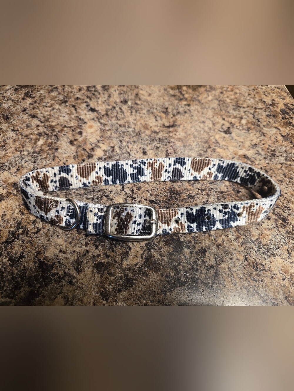 Cow Print Dog Collar